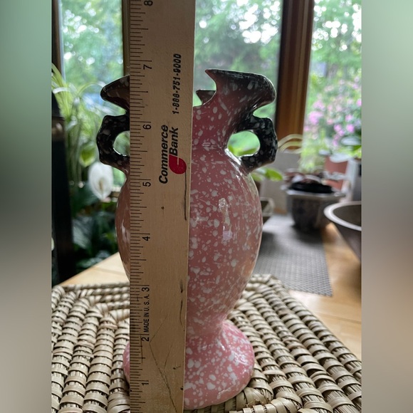 Hull vintage royal woodland pink speckled vase Hull W4 USA - Picture 8 of 11